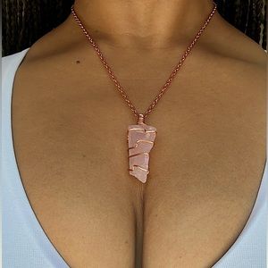 One of a Kind, Rose Quartz Necklace